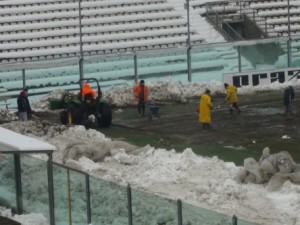 Modena - Catania si spala la neve