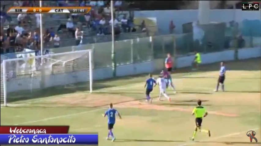 Siracusa - Catania - gol di Paolucci