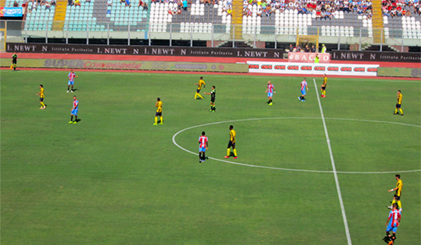 catania - viterbese 1-0 top e flop