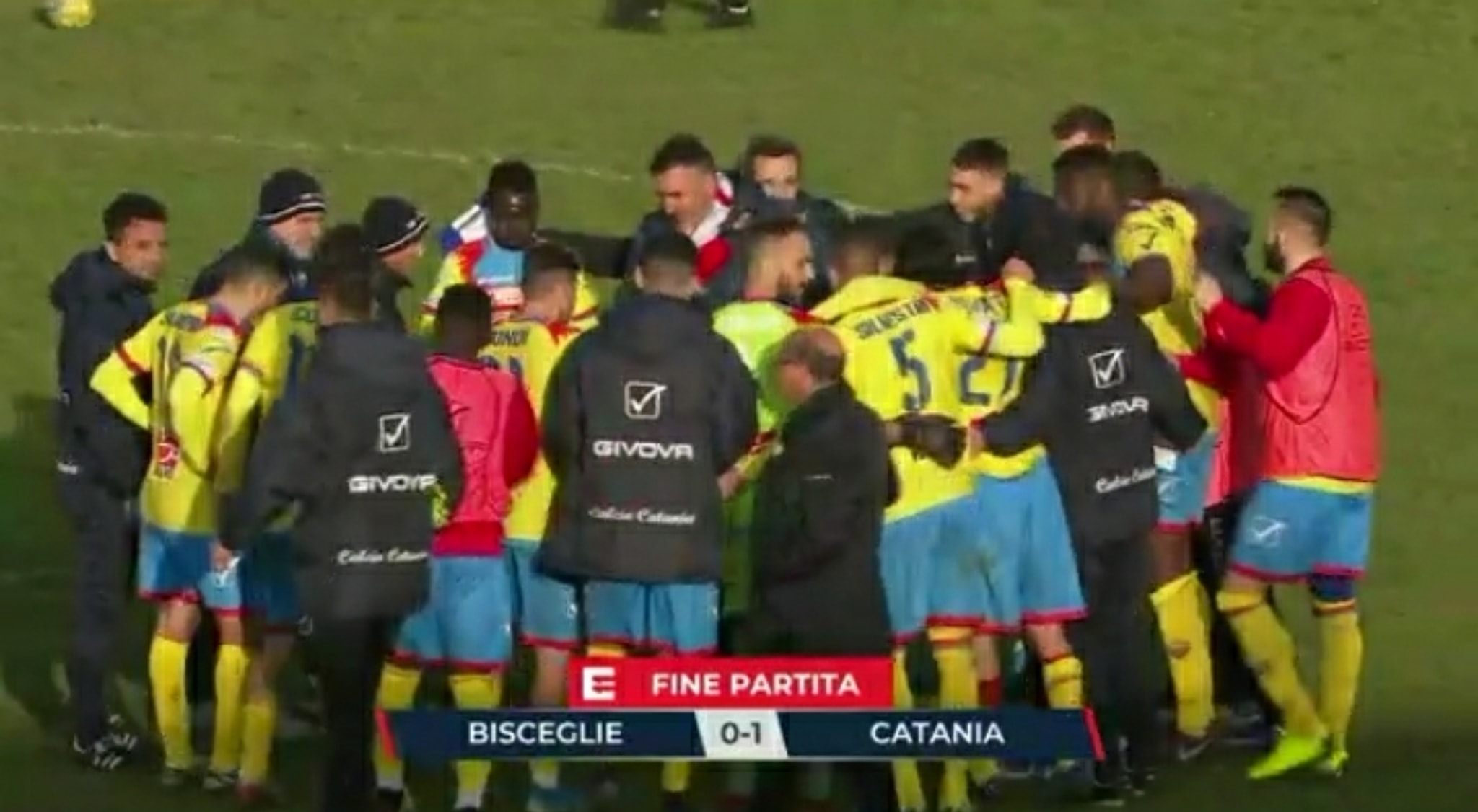Bisceglie - Catania 0-1 - paradosso Catania