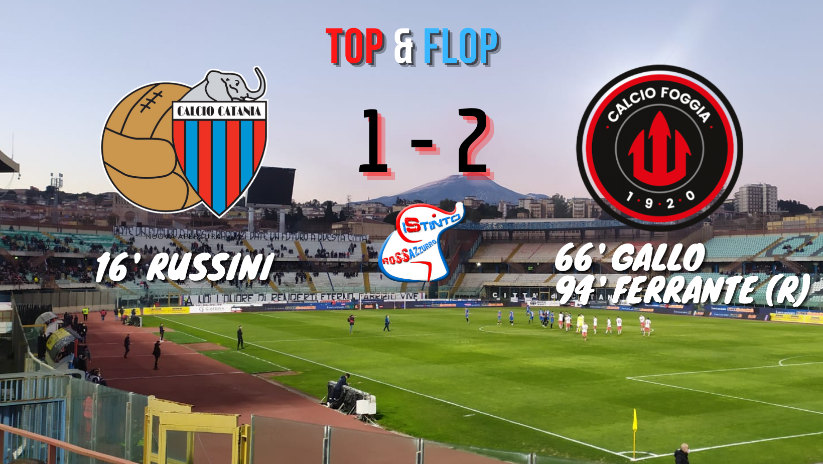 Catania - Foggia: 1-2