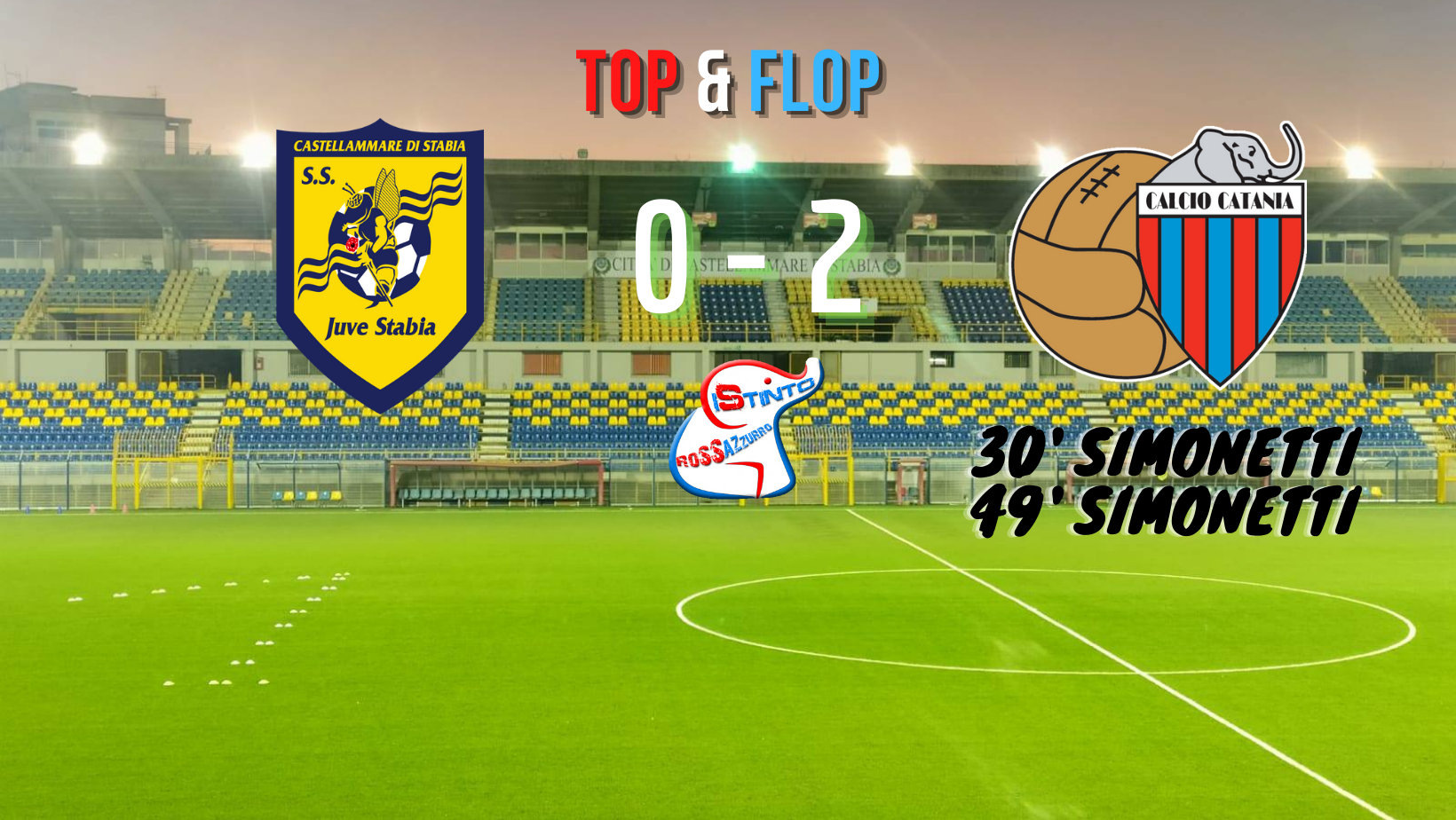 Juve Stabia - Catania Top e Flop