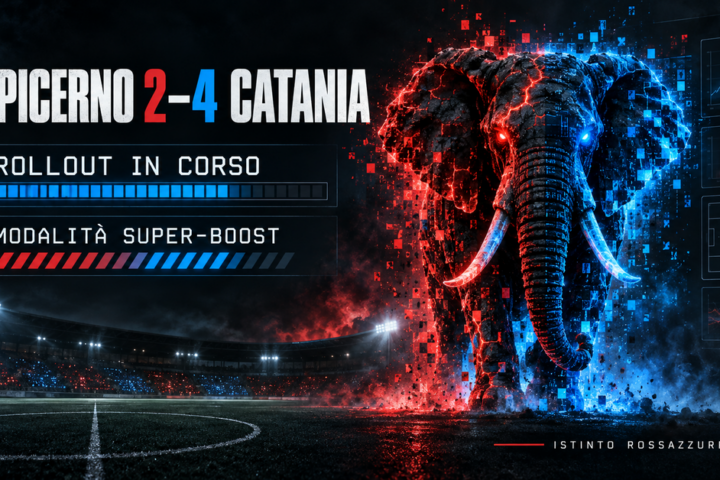 Picerno - Catania 2-4 - elefante Rossazzurro in rollout